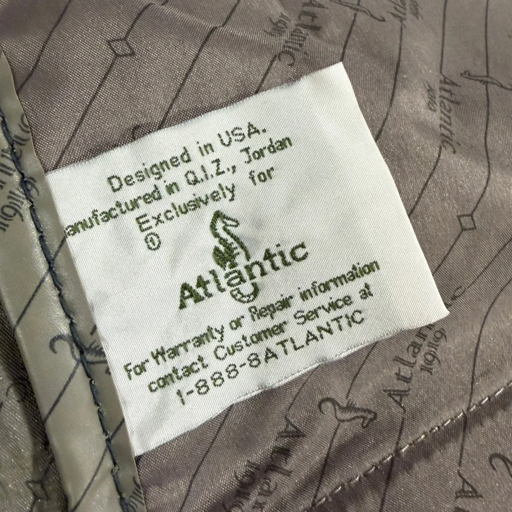 Atlantic Vintage Floral Tapestry Garment Bag Green Suit‎ Dress Luggage Complete